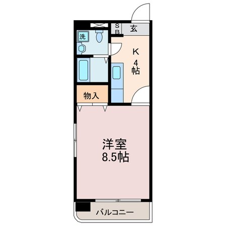 グリーンハイツ緑町の物件間取画像